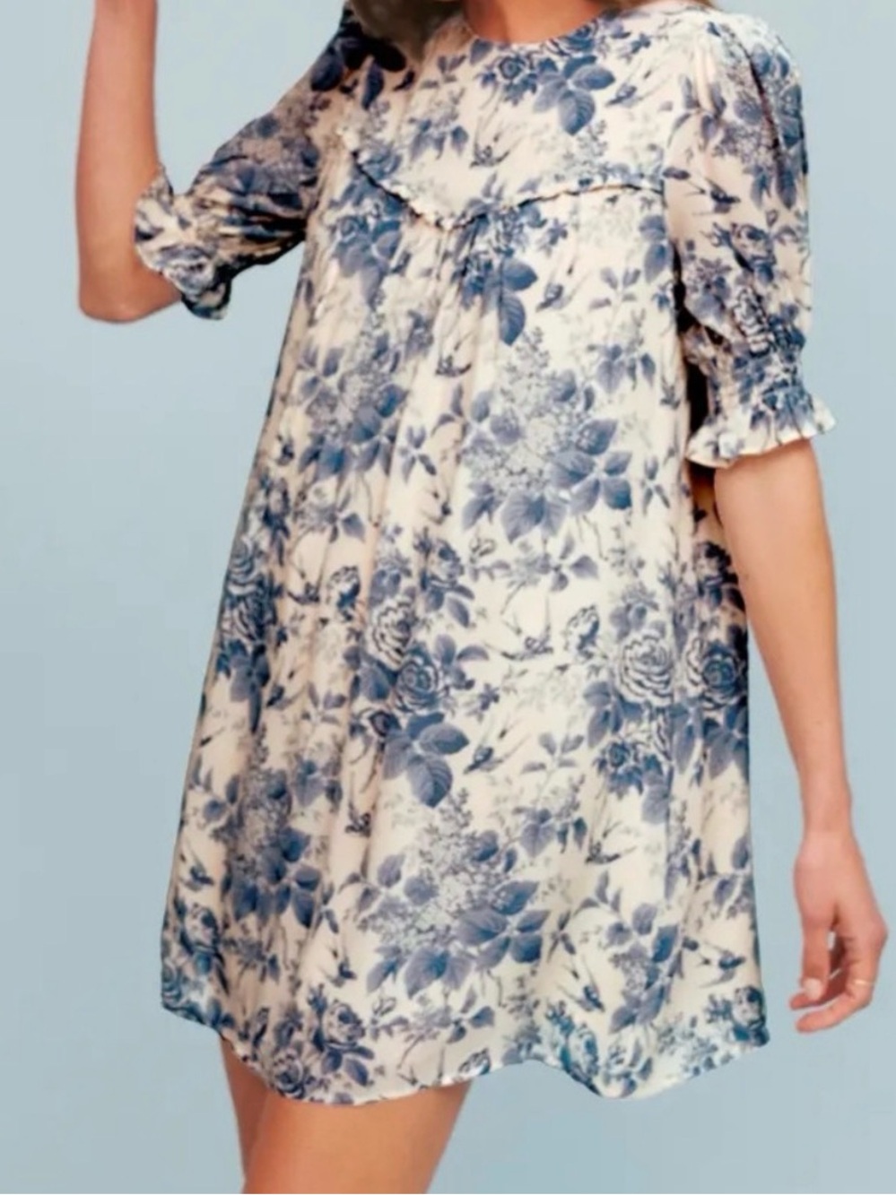 Reformation Conrad Floral Mini Dress in Pompadour size 4